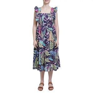 BeachLunchLounge Alicia Tropical Floral Print Sundress
